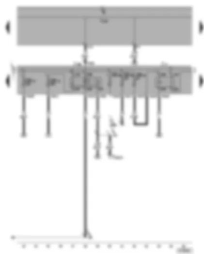 Wiring Diagram  VW CADDY 2005 - Terminal 50 voltage supply relay - fuel pump relay