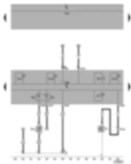 Wiring Diagram  VW CADDY 2005 - Dash panel insert - fuel gauge - coolant temperature gauge - coolant shortage indicator sender - oil pressure switch - oil pressure warning lamp - oil level check switch - warning buzzer