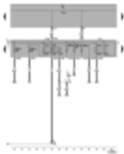 Wiring Diagram  VW CADDY 2004 - Terminal 50 voltage supply relay - glow plug relay