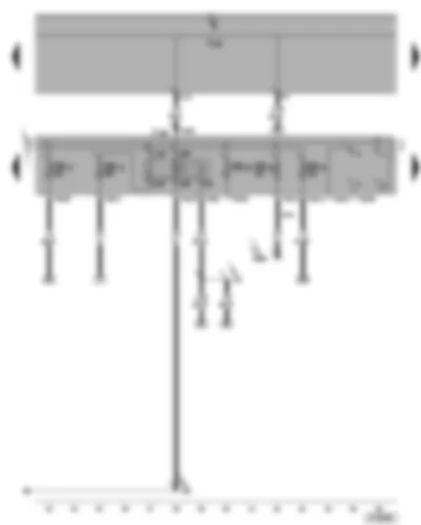 Wiring Diagram  VW CADDY 2004 - Terminal 50 voltage supply relay