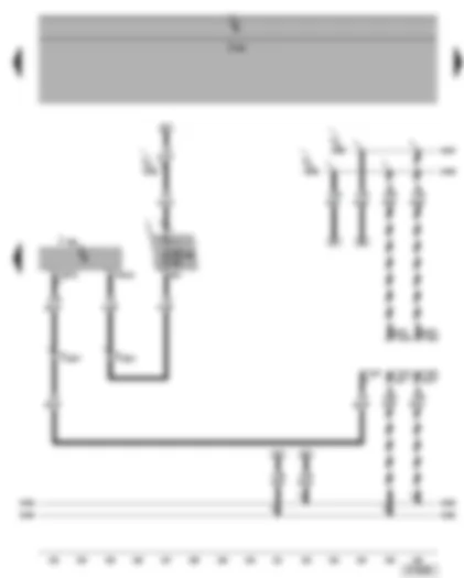 Wiring Diagram  VW CADDY 2004 - Diesel direct injection system control unit - self-diagnosis connection