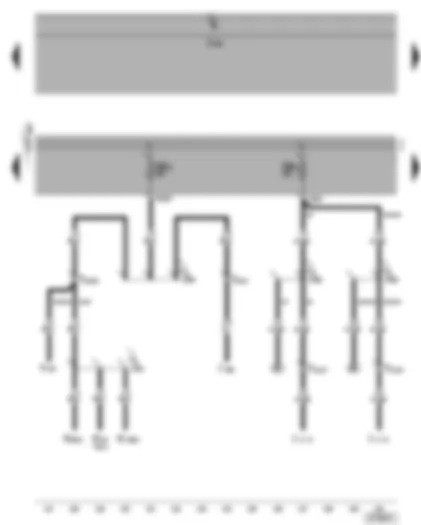 Wiring Diagram  VW CADDY 2004 - Fuses SB8 - SB9