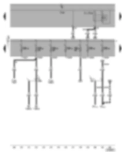 Wiring Diagram  VW CADDY 2005 - Dual tone horn relay - fuses SB5 - SB18 - SB19 - SB20 - SB21 - SB22 - SB23