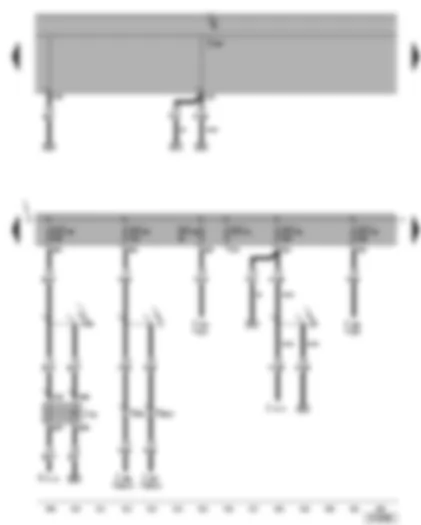 Wiring Diagram  VW CADDY 2004 - Headlight washer system relay - fuses SC45 - SC48 - SC49 - SC51 - SC52 - SC53