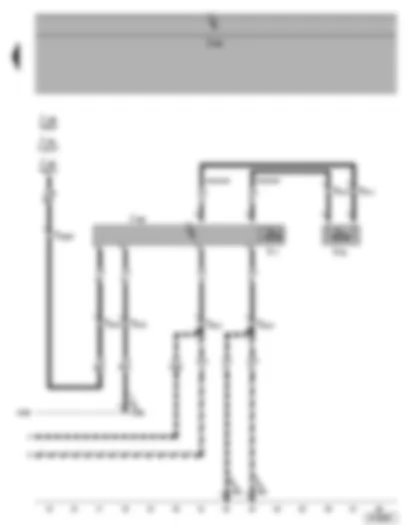 Wiring Diagram  VW CADDY 2006 - Radiator fan - radiator fan control unit