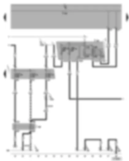 Wiring Diagram  VW CADDY 2004 - Terminal 15 voltage supply relay - fuses SC15 - SC31 - SC35