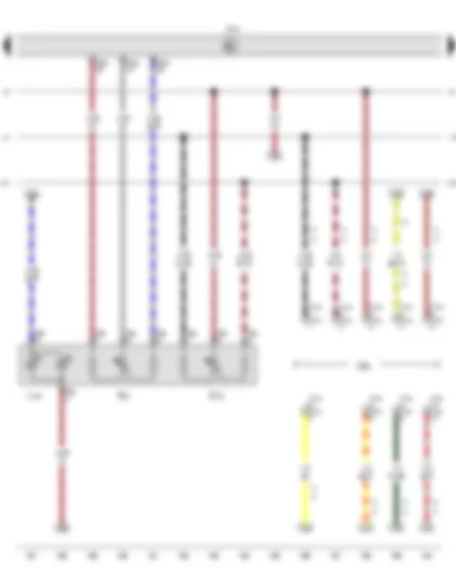 Wiring Diagram  VW CADDY 2017 - Switch and instrument illumination regulator - Headlight range control regulator - Onboard supply control unit