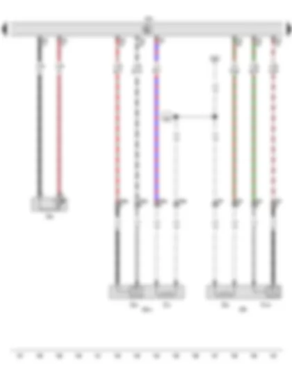 Wiring Diagram  VW CADDY 2016 - Lambda probe 1 after catalytic converter - Lambda probe 1 before catalytic converter - Lambda probe - Radiator outlet coolant temperature sender - Lambda probe after catalytic converter - Engine control unit