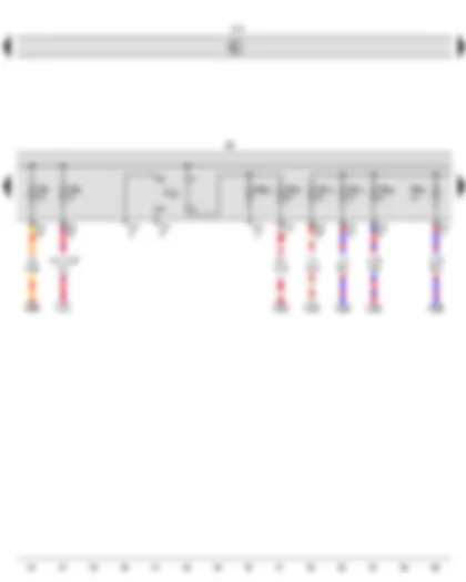 Wiring Diagram  VW CADDY 2016 - Onboard supply control unit - Fuse holder B - Push-in bridge