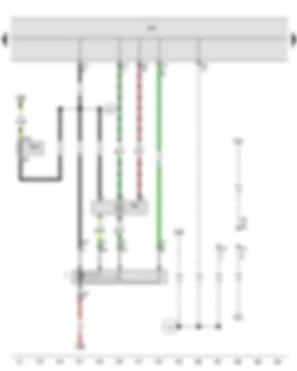 Wiring Diagram  VW CITI GOLF 2009 - Intermittent wiper switch - Onboard supply control unit