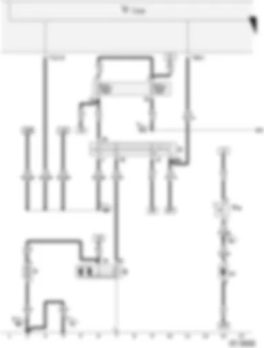 Wiring Diagram  VW CITI GOLF 2004 - Battery - Starters - Ignition/starter switch - Radiator fan thermal switch - Onboard power supply control unit - Fuse - Radiator fan