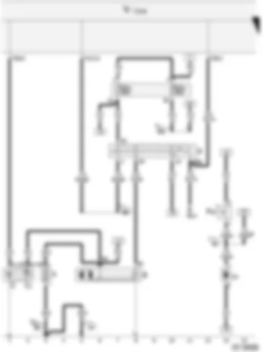 Wiring Diagram  VW CITI GOLF 2004 - Battery - Starters - Alternator - Voltage regulator - Ignition/starter switch - Radiator fan thermal switch - Onboard power supply control unit