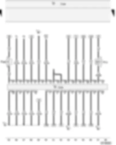 Wiring Diagram  VW CITI GOLF 2009 - Door contact switch - driver side - Bonnet contact switch - Alarm horn - Central locking and anti-theft alarm system control unit  - Onboard power supply control unit