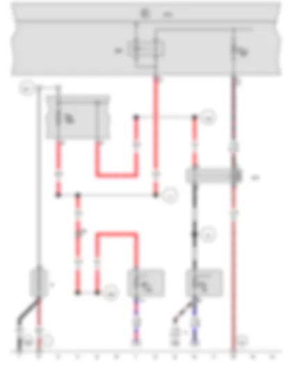 Wiring Diagram  VW CRAFTER 2007 - Battery - Terminal 15 relief relay - Onboard supply control unit