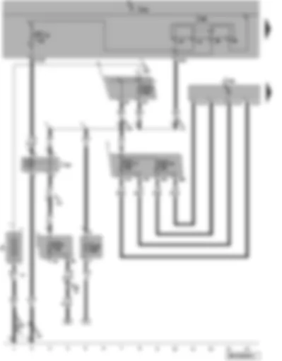 Wiring Diagram  VW CRAFTER 2006 - Control unit for programmable special functions - terminal 15 relief relay - terminal 15 voltage supply relay 2 - fuses