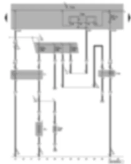 Wiring Diagram  VW CRAFTER 2006 - Second battery - battery isolation relay - fuses S186 - SA3 - SA4 - SA5