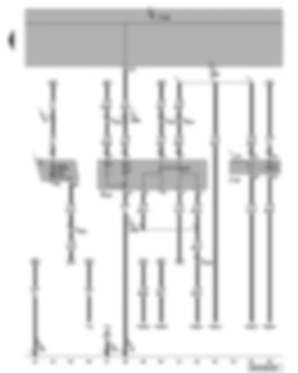 Wiring Diagram  VW CRAFTER 2006 - Tilting mechanism button - tipping mechanism relay - onboard supply control unit