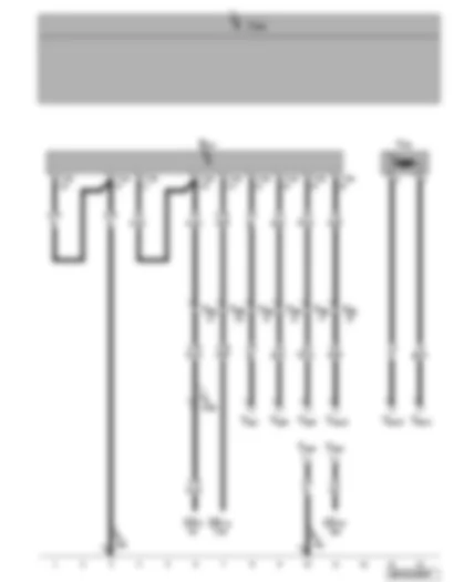 Wiring Diagram  VW CRAFTER 2007 - Pre-selection clock - fuses - metering pump