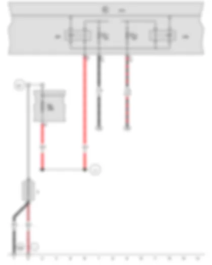 Wiring Diagram  VW CRAFTER 2011 - Battery - Onboard supply control unit