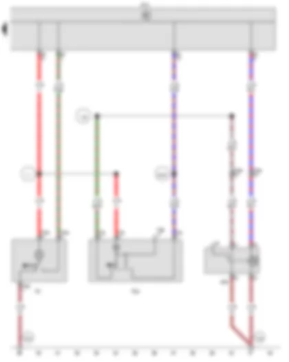 Wiring Diagram  VW CRAFTER 2014 - Onboard supply control unit - Interior light relay - Rear interior light