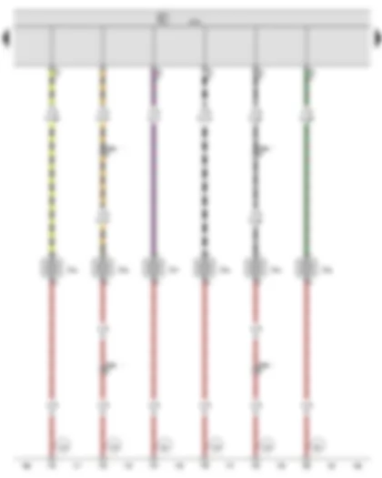 Wiring Diagram  VW CRAFTER 2009 - Onboard supply control unit - Front left side marker bulb - Front right side marker bulb