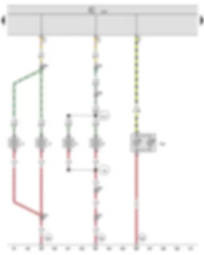 Wiring Diagram  VW CRAFTER 2009 - Onboard supply control unit - High-level brake light bulb