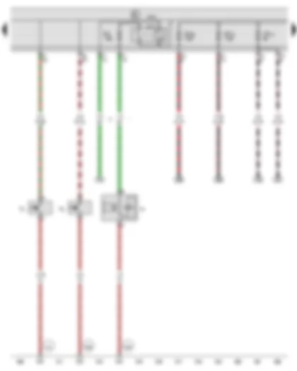 Wiring Diagram  VW CRAFTER 2009 - Reversing light switch - Handbrake warning switch - Horn or dual tone horn - Horn relay - Fuse 1 on fuse holder C - Fuse 14 on fuse holder C