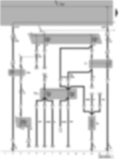 Wiring Diagram  VW CRAFTER 2011 - Battery - second battery - battery isolation relay - terminal 15 relief relay - fuses - terminal 30a wiring junction
