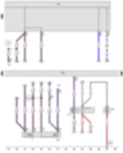 Wiring Diagram  VW CRAFTER 2009 - Brake light switch - Brake pedal switch - Continued coolant circulation relay - Coolant circulation pump