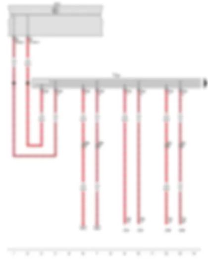 Wiring Diagram  VW CRAFTER 2011 - Onboard supply control unit - Wiring junction 3 for bus systems