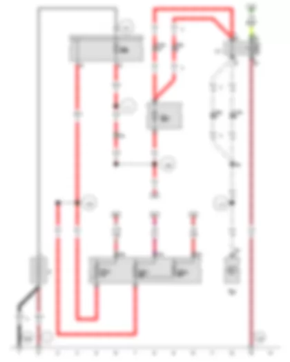 Wiring Diagram  VW CRAFTER 2011 - Fresh air blower relay - Fresh air blower series resistor with overheating fuse - Fuse 5 in fuse holder A