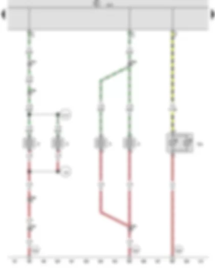 Wiring Diagram  VW CRAFTER 2012 - Onboard supply control unit - High-level brake light bulb - Number plate light