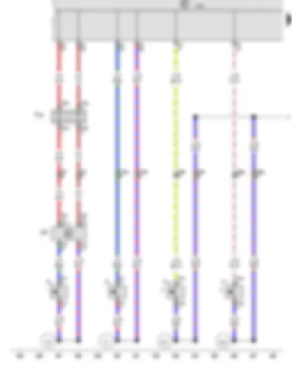 Wiring Diagram  VW CRAFTER 2012 - Driver door contact switch - Driver door control unit - Wiring junction 3 for bus systems