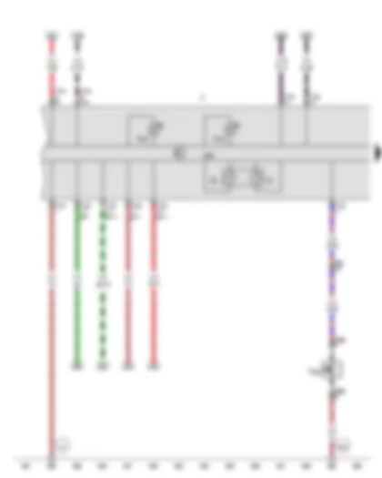 Wiring Diagram  VW CRAFTER 2012 - Bonnet contact switch - Control unit in dash panel insert - Dash panel insert