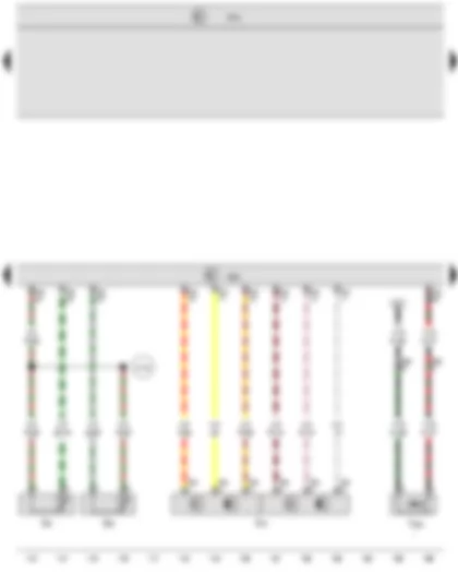 Wiring Diagram  VW CRAFTER 2000 - Gearbox neutral position switch - Coolant temperature sender - Accelerator position sender - Fuel temperature sender - Onboard supply control unit - Engine control unit