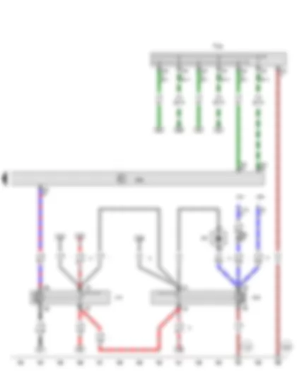 Wiring Diagram  VW CRAFTER 2000 - Blocking diode - Continued coolant circulation relay - Coolant pump relay - Engine control unit - Wiring junction 1 for bus systems