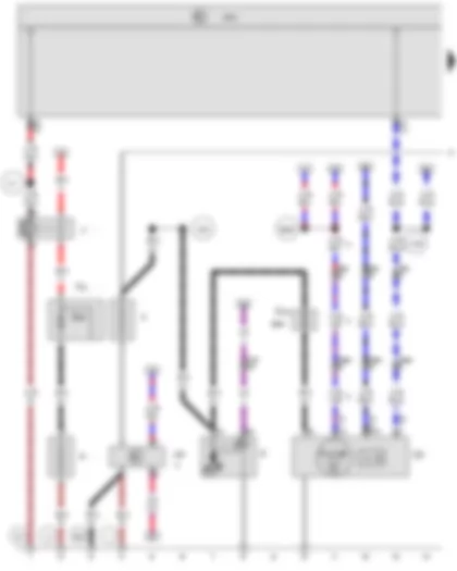 Wiring Diagram  VW CRAFTER 2000 - Battery - Starter - Alternator with voltage regulator - Battery monitor control unit - Onboard supply control unit