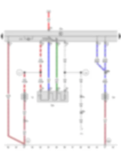 Wiring Diagram  VW CRAFTER 2015 - Heater/heat output switch - Fresh air blower - Coolant circulation pump