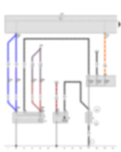 Wiring Diagram  VW CROSS FOX 2014 - Battery - Starter - Alternator - Voltage regulator - Onboard supply control unit