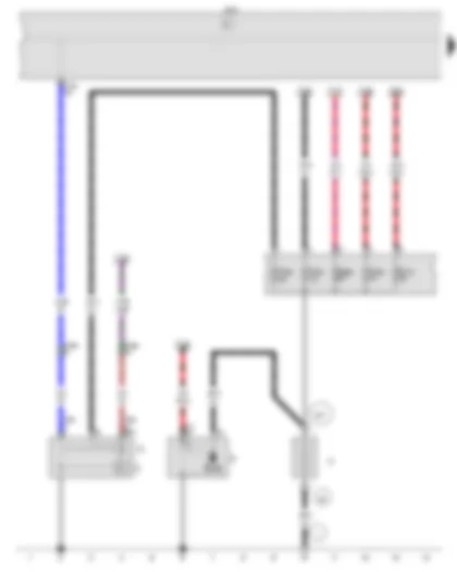 Wiring Diagram  VW CROSS FOX 2014 - Battery - Starter - Alternator - Voltage regulator - Onboard supply control unit