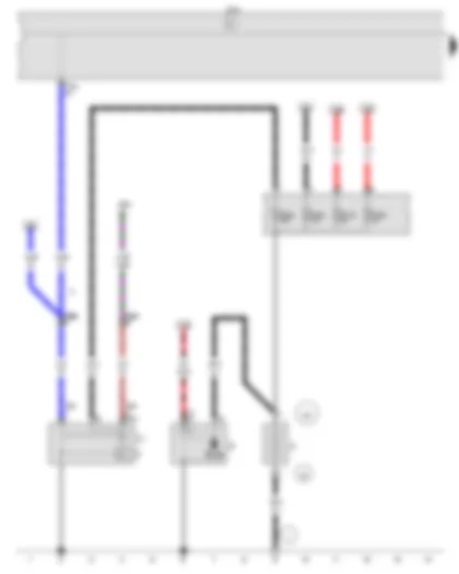 Wiring Diagram  VW CROSS FOX 2014 - Battery - Starter - Alternator - Voltage regulator - Onboard supply control unit