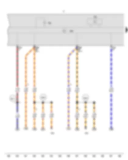 Wiring Diagram  VW CROSS FOX 2015 - Speedometer - Control unit in dash panel insert - Dash panel insert - Left turn signal warning lamp