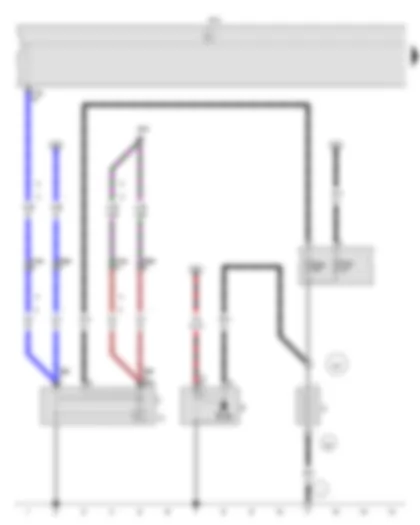 Wiring Diagram  VW CROSS FOX 2014 - Battery - Starter - Alternator - Voltage regulator - Onboard supply control unit