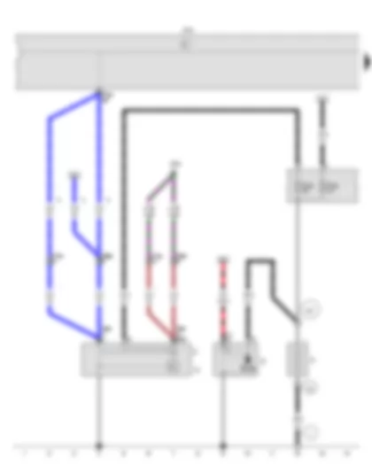 Wiring Diagram  VW CROSS FOX 2014 - Battery - Starter - Alternator - Voltage regulator - Onboard supply control unit