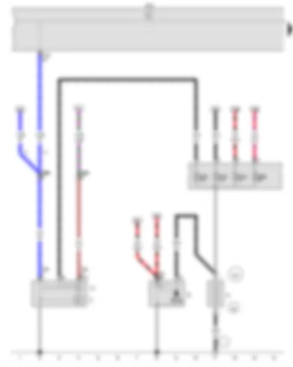 Wiring Diagram  VW CROSS FOX 2014 - Battery - Starter - Alternator - Voltage regulator - Onboard supply control unit