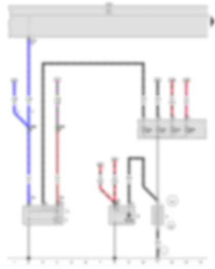 Wiring Diagram  VW CROSS FOX 2014 - Battery - Starter - Alternator - Voltage regulator - Onboard supply control unit