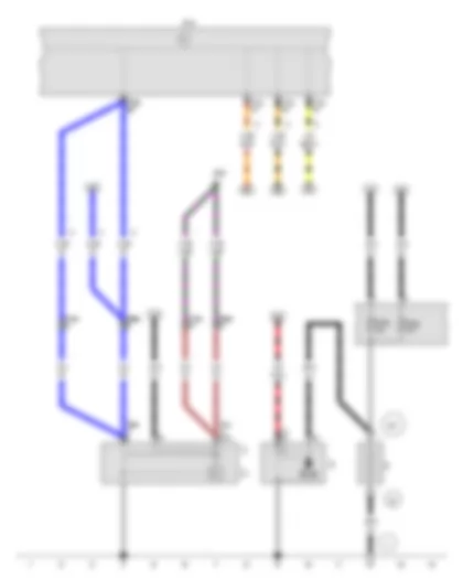 Wiring Diagram  VW CROSS FOX 2014 - Battery - Starter - Alternator - Voltage regulator - Onboard supply control unit