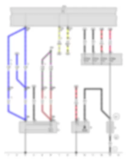 Wiring Diagram  VW CROSS FOX 2014 - Battery - Starter - Alternator - Voltage regulator - Onboard supply control unit