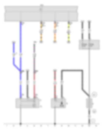 Wiring Diagram  VW CROSS FOX 2014 - Battery - Starter - Alternator - Voltage regulator - Onboard supply control unit