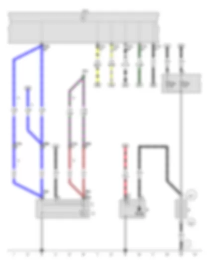 Wiring Diagram  VW CROSS FOX 2014 - Battery - Starter - Alternator - Voltage regulator - Onboard supply control unit